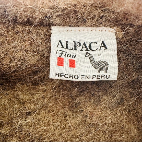 Alpaca Wool Fur Cape Poncho Cover XS - Picture 7 of 8